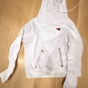 White Hoodie with Logo